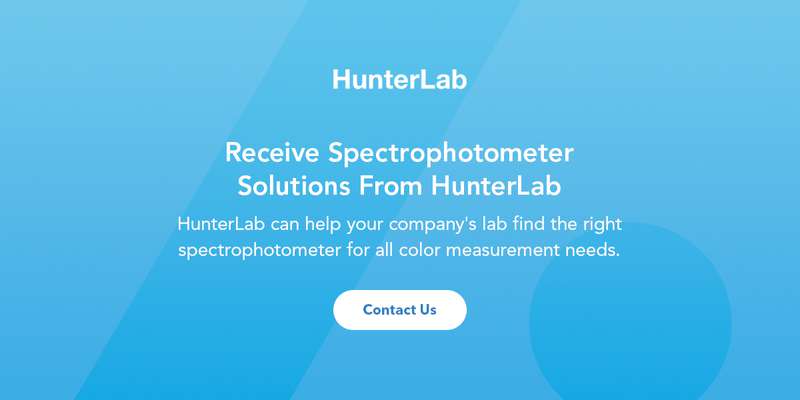 Receive Spectrophotometer Solutions From HunterLab