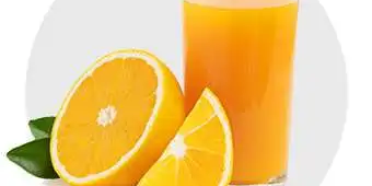 Glass of orange juice for beverages