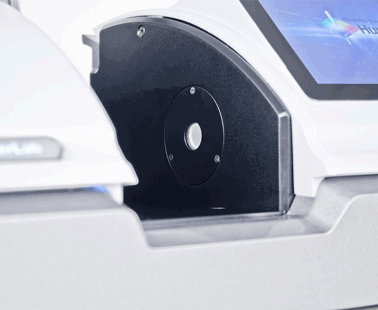 Detailed view of the Vista spectrophotometer